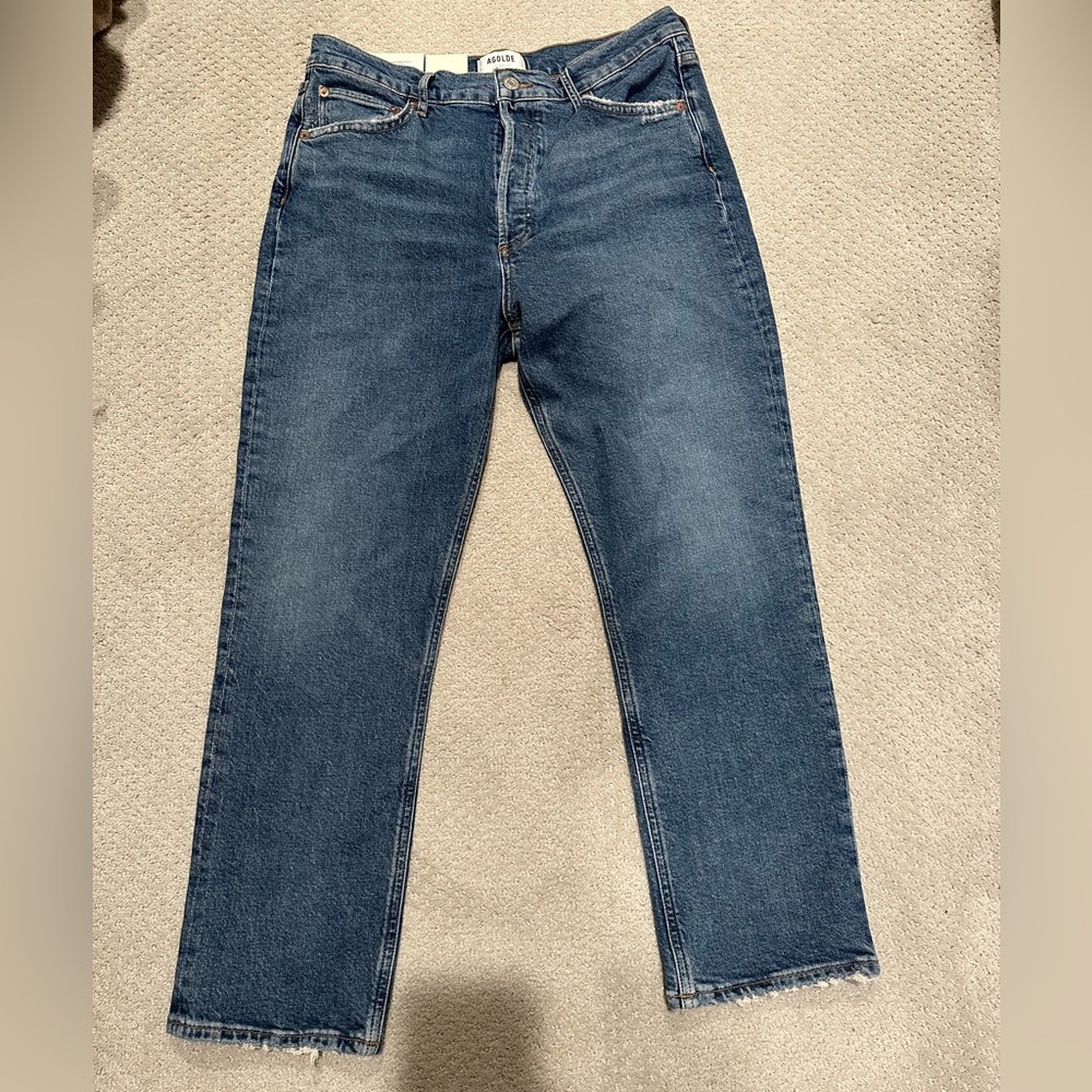 AGOLDE Riley High Rise Crop Jeans